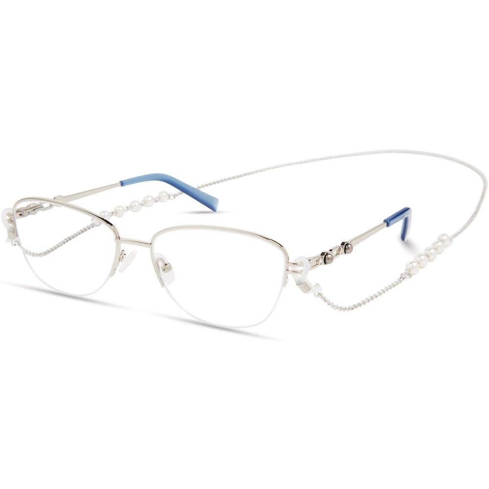 New Radiance by Viva VV-8023 010 Shiny Light Nickeltin Eyeglasses 53/16/140
